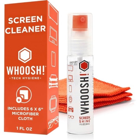 Kit Limpiador de Pantallas Whoosh Kit Go WSH002/ Spray 30ml + Paño Microfibra
