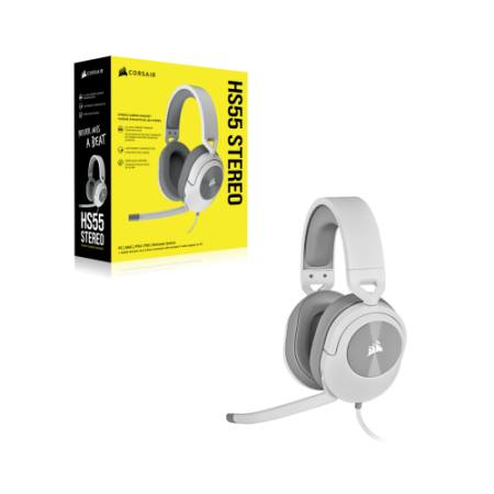 Auriculares gaming hs55 stereo blanco