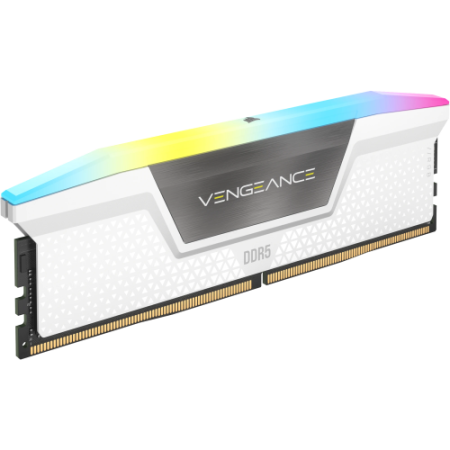 Memoria ram ddr5 32gb 2x16gb corsair vengeance rgb white - 6000mt - s - pc5 - 48000 - cl30