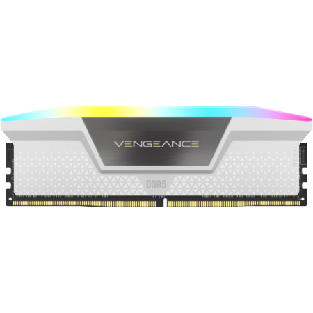 Memoria ram ddr5 32gb 2x16gb corsair vengeance rgb white - 6000mt - s - pc5 - 48000 - cl30