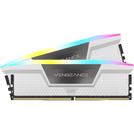 Memoria ram ddr5 32gb 2x16gb corsair vengeance rgb white - 6000mt - s - pc5 - 48000 - cl30