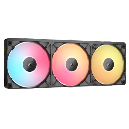 Ventilador caja corsair icue link rx360 ii unified frame rgb 3x 120mm negro