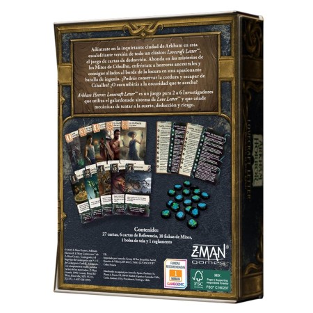 Juego de mesa arkham horror lovecraft letter