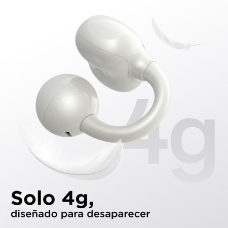 Auriculares Deportivos de Conducción Aérea OpenRock E OPACE02 V2 con estuche de carga/ Autonomía 7h/ Blancos