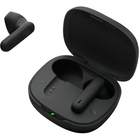 Auriculares Bluetooth JBL Wave Flex con estuche de carga/ Autonomía 10h/ Negros