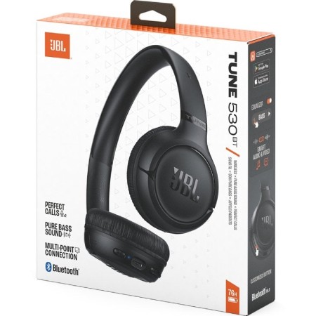 Auriculares Inalámbricos JBL Tune 530BT/ con Micrófono/ Bluetooth/ Negros