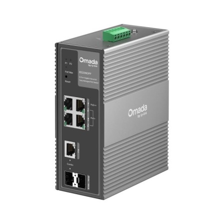 SWITCH GESTIONABLE L2 TP-LINK IES206GPP 4xGb (1xPoE++ 3xPoE+) 1xRJ45/SFP Gb 1xSFP Gb 120W DISEÑO IND