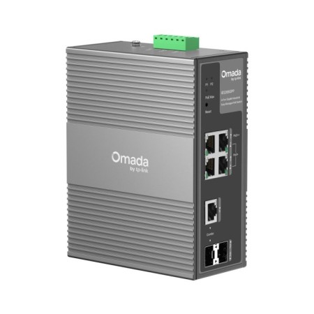 SWITCH GESTIONABLE L2 TP-LINK IES206GPP 4xGb (1xPoE++ 3xPoE+) 1xRJ45/SFP Gb 1xSFP Gb 120W DISEÑO IND