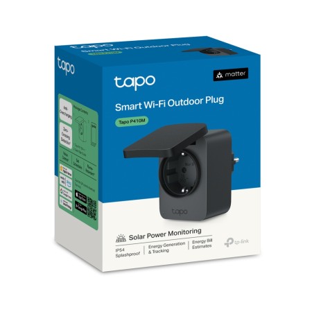 Enchufe inteligente wifi tp - link tapo p410m para exterior