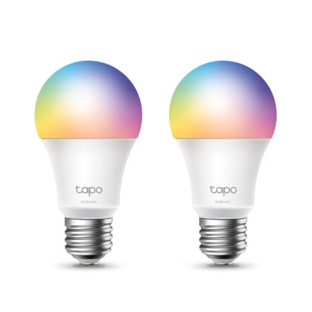 Bombilla Inteligente TP-Link Tapo TL13E/ Casquillo E27/ 8.3W/ 806 Lúmenes/ 2500 - 6500K/ Pack 2