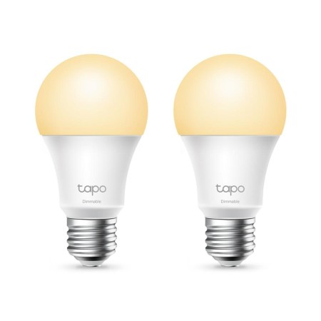 Bombilla Inteligente TP-Link Tapo L510E/ Casquillo E27/ 8.7W/ 806 Lúmenes/ 2700K/ Pack 2