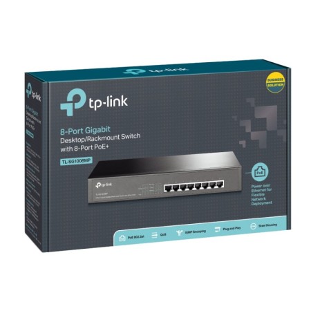 Switch TP-Link TL-SG1008MP 8 Puertos/ RJ-45 10/100/1000 PoE
