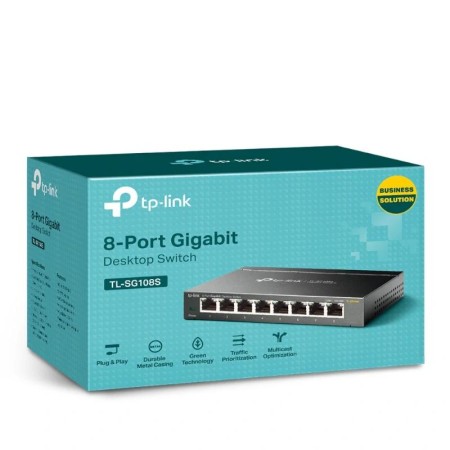 Switch TP-Link TL-SG108S 8 Puertos/ RJ-45 10/100/1000