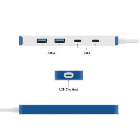 Hub targus usb tipo c 4 en 1