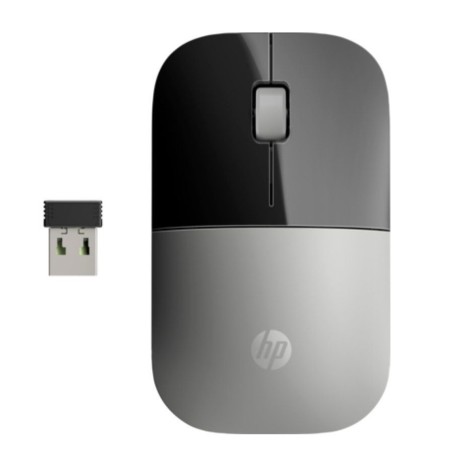 Raton inalambrico hp wireless z3700 negro - plata