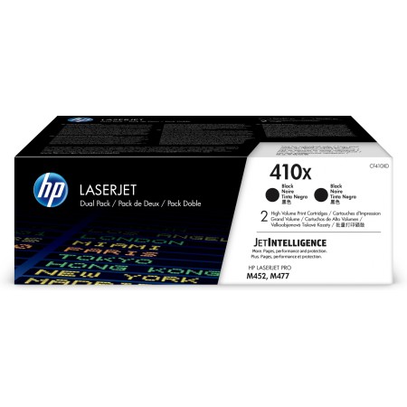 Pack toner hp laserjet 410x alta capacidad 2 uds cf410xd