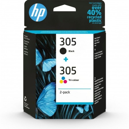 Pack 2 cartucho tinta hp 305 negro y color 1255 23xx 27xx 41xx deskjet plus 41xx envy 60xx 6420 envy pro 64xx