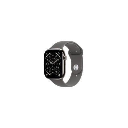 Smartwatch apple watch s11 gps + cellular 46mm natural titanium case stone grey sport band m - l