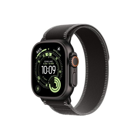 Smartwatch apple watch ultra 3 gps + cellular 49mm black titanium case black - charcoal trail loop - s - m