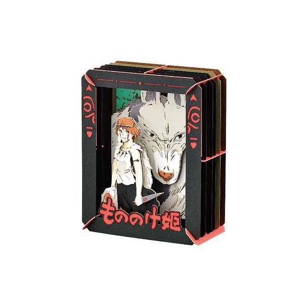 Princesa mononoke & san paper theater 10x8x4 cm la princesa mononoke