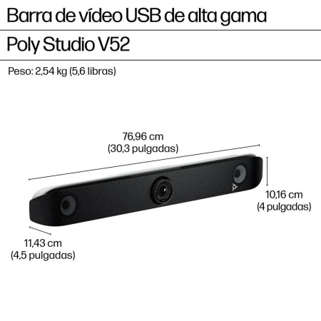 Webcam poly studio v52 4k uhd