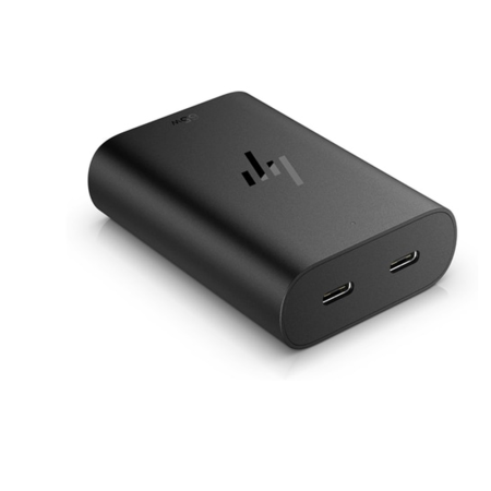 Cargador hp de portátil usb - c 65w dos puertos usb - c