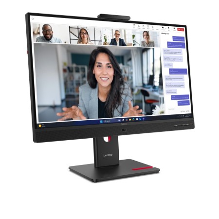 Monitor led 23.8 pulgadas lenovo thinkvision t24 - 4v ips - fhd - dp - hdmi - vga - 120hz - 4ms - vesa 100x100 - webcam
