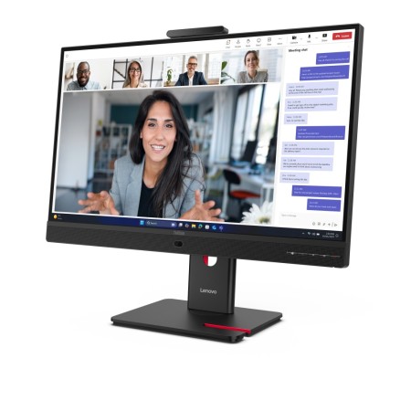 Monitor led 23.8 pulgadas lenovo thinkvision t24 - 4v ips - fhd - dp - hdmi - vga - 120hz - 4ms - vesa 100x100 - webcam