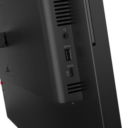 Monitor led 23.8 pulgadas lenovo thinkvision t24 - 4v ips - fhd - dp - hdmi - vga - 120hz - 4ms - vesa 100x100 - webcam