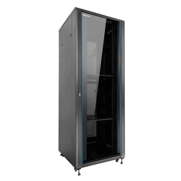 Armario rack de suelo 19 pulgadas phasak pro 37u negro 800x1000 montado pho 8142