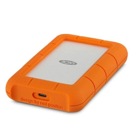 Disco duro externo hdd lacie rugged 1tb 2.5 pulgadas usb tipo c
