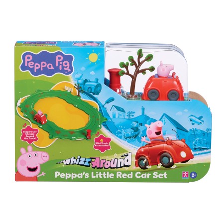 Peppa pig circuito cochecito rojo