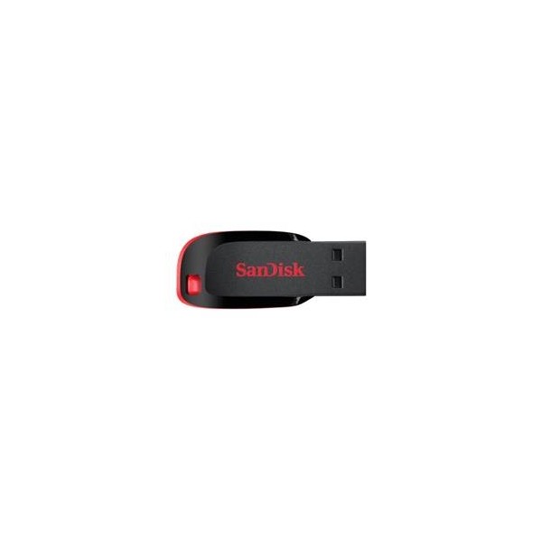 Memoria usb 2.0 sandisk 64gb cruzer blade rojo