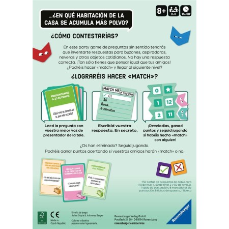Juego de mesa hazme match si puedes