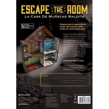 Juego de mesa escape the room la casa de muñecas maldita