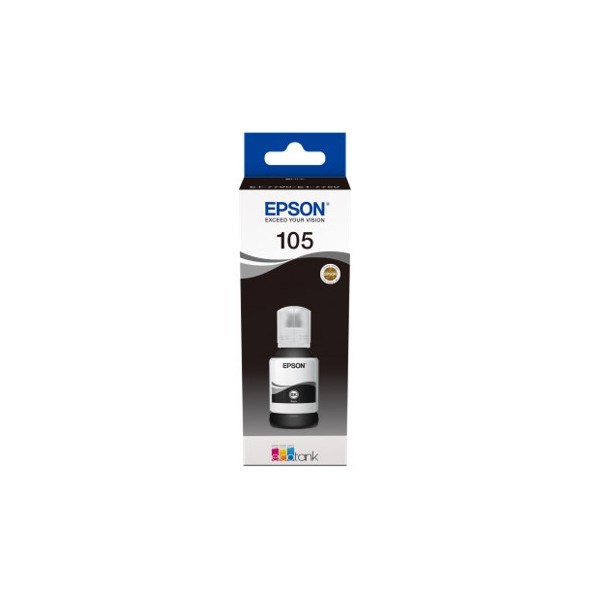 Cartucho tinta epson c13t00q140 105 ecotank negro ink et - 2700 - et - 2750 - et - 3700 - et - 3750 - et4750