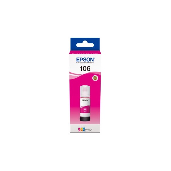 Cartucho tinta epson c13t00r340 106 ecotank magenta ink et - 7700 - et - 7750