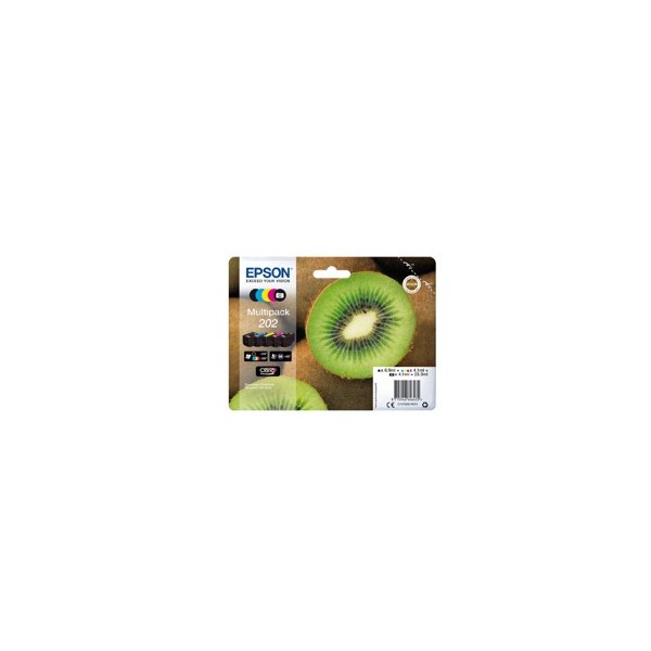 Multipack cartucho tinta epson 202 c13t02e74010 5 colores claria kiwi