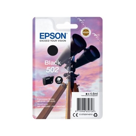 Cartucho tinta epson 502 c13t02v14010 negro ink