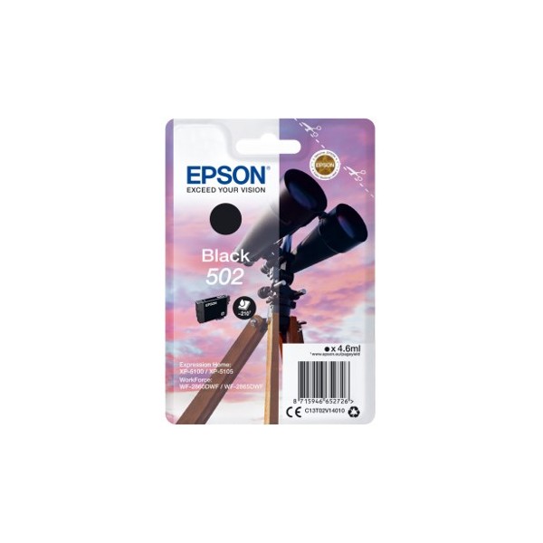 Cartucho tinta epson 502 c13t02v14010 negro ink