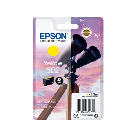 Cartucho tinta epson t02v440 502 amarillo ink