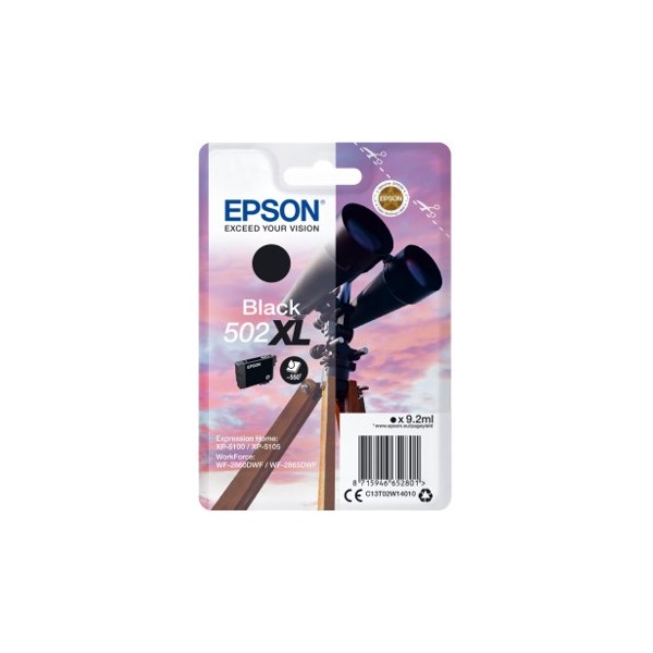 Cartucho tinta epson t02w140 502xl negro ink