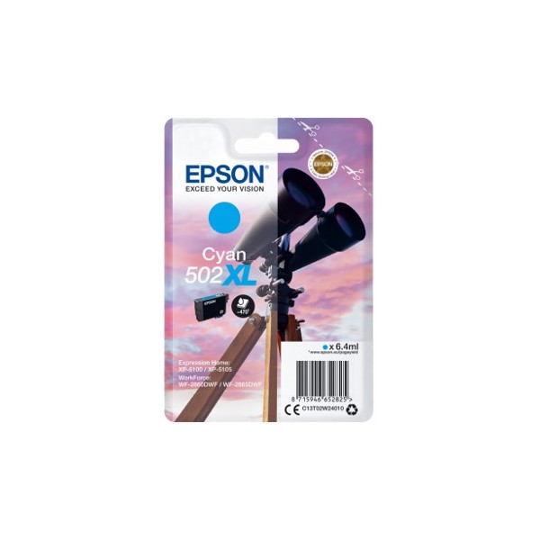 Cartucho tinta epson t02w240 502xl cian ink