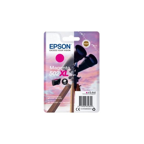 Cartucho tinta epson t02w340 502xl magenta ink