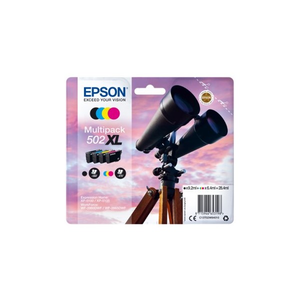 Multipack tinta epson 502xl negro cian magenta amarillo ink
