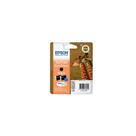 Pack 2 tintas  epson c13t07114h10 negro gran capacidad pack de 2 unidades -  jirafa