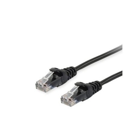 Cable red equip latiguillo rj45 u - utp cat6 0.5m negro