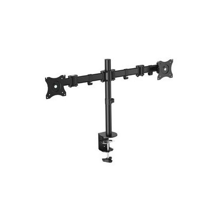 Soporte doble pantalla equip 13 pulgadas - 27 pulgadas inclinable giratorio 360º max 8 kg vesa max 100x100