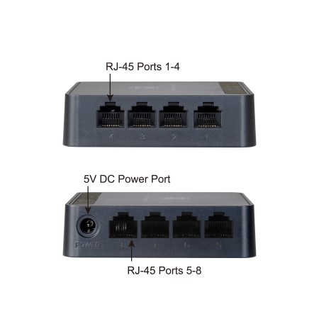 Switch sobremesa level one 8 puertos fast ethernet 10 - 100