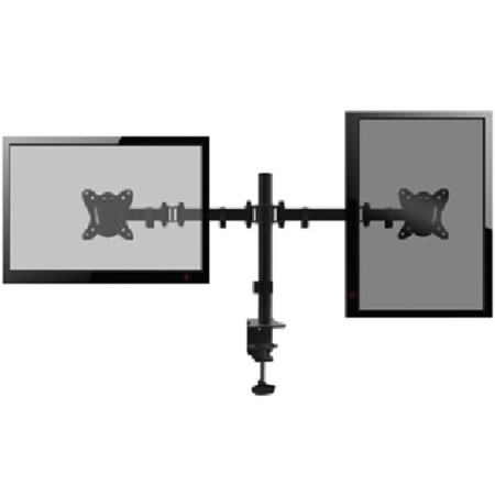 Soporte pantalla equip para mesa dos brazos 2 pantallas 13 pulgadas - 27 pulgadas de brazo inclinable y giratorio 360º max. vesa